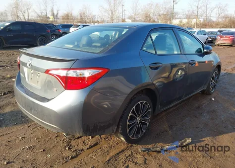 2015 Toyota Corolla S Plus из США, поврежденный, VIN 2T1BURHE5FC385099
